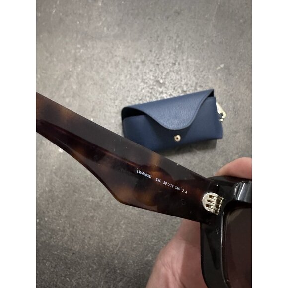 Loewe Acetate Cateye Sunglasses in Blonde Havana & Brown - Picture 6 of 6